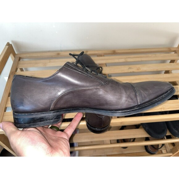 Antonio Maurizi Brown Leather  Split Toe Oxfords‎ Shoes Size 42 Excellent